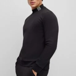 BOSS Golf Jumper - Salbock 1 Crew - Black SP23 14 BOSS Golf Jumper - Salbock 1 Crew - Black SP23 -Golf Fashion Shop boss golf jumper salbock 1 crew black sp23 50497158 001 o