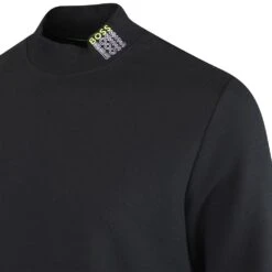 BOSS Golf Jumper - Salbock 1 Crew - Black SP23 13 BOSS Golf Jumper - Salbock 1 Crew - Black SP23 -Golf Fashion Shop boss golf jumper salbock 1 crew black sp23 b