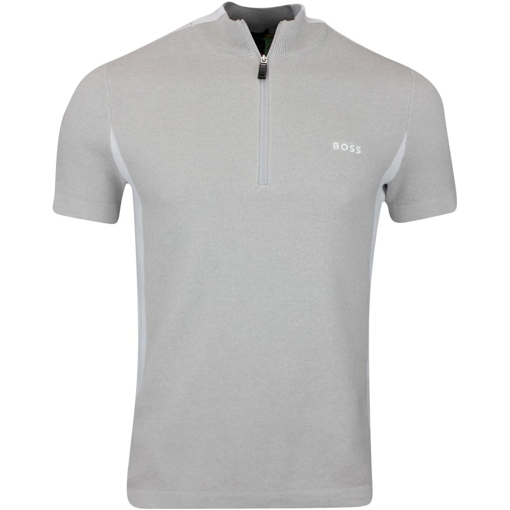 BOSS Golf Jumper - Zinos SS - Light Grey Melange FA23 3 BOSS Golf Jumper - Zinos SS - Light Grey Melange FA23