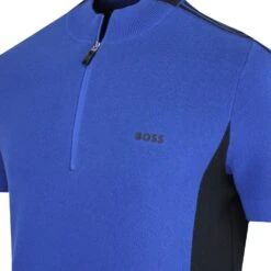 BOSS Golf Jumper - Zinos SS - Sodalite Blue FA23 -Golf Fashion Shop boss golf jumper zinos ss sodalite blue fa23 50499053 438 61