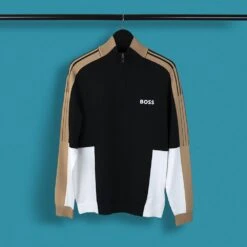 BOSS Golf Jumper - Zolkar Pro - Black FA23 -Golf Fashion Shop boss golf jumper zolkar pro black fa23 50493769 116