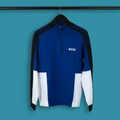 BOSS Golf Jumper - Zolkar Pro - Sodalite Blue FA23 -Golf Fashion Shop boss golf jumper zolkar pro sodalite blue fa23 50493769 438 119