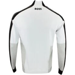 BOSS Golf Jumper - Zolkar Pro - Training White FA23 -Golf Fashion Shop boss golf jumper zolkar pro training white fa23 50493769 100 45