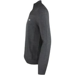 BOSS Golf Jumper - Zomat QZ - Black Melange SP23 9 BOSS Golf Jumper - Zomat QZ - Black Melange SP23 -Golf Fashion Shop boss golf jumper zomat qz black melange sp23 50492641 010 57