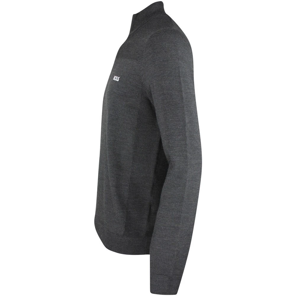BOSS Golf Jumper - Zomat QZ - Black Melange SP23 5 BOSS Golf Jumper - Zomat QZ - Black Melange SP23 - Image 3