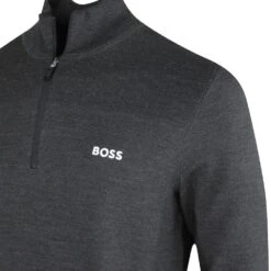BOSS Golf Jumper - Zomat QZ - Black Melange SP23 11 BOSS Golf Jumper - Zomat QZ - Black Melange SP23 -Golf Fashion Shop boss golf jumper zomat qz black melange sp23 50492641 010 58