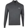 BOSS Golf Jumper - Zomat QZ - Black Melange SP23