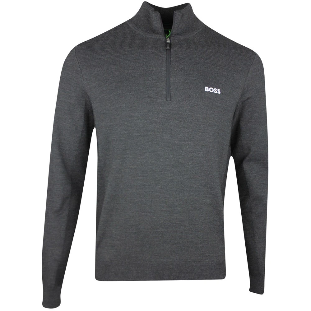 BOSS Golf Jumper - Zomat QZ - Black Melange SP23 3 BOSS Golf Jumper - Zomat QZ - Black Melange SP23