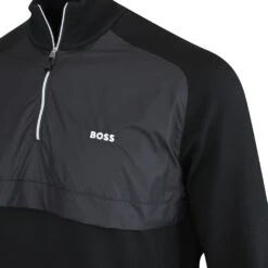 BOSS Golf Jumper - Zoxel QZ - Black SP23 -Golf Fashion Shop boss golf jumper zoxel qz black sp23 50492590 001 75