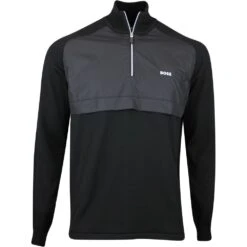 BOSS Golf Jumper - Zoxel QZ - Black SP23