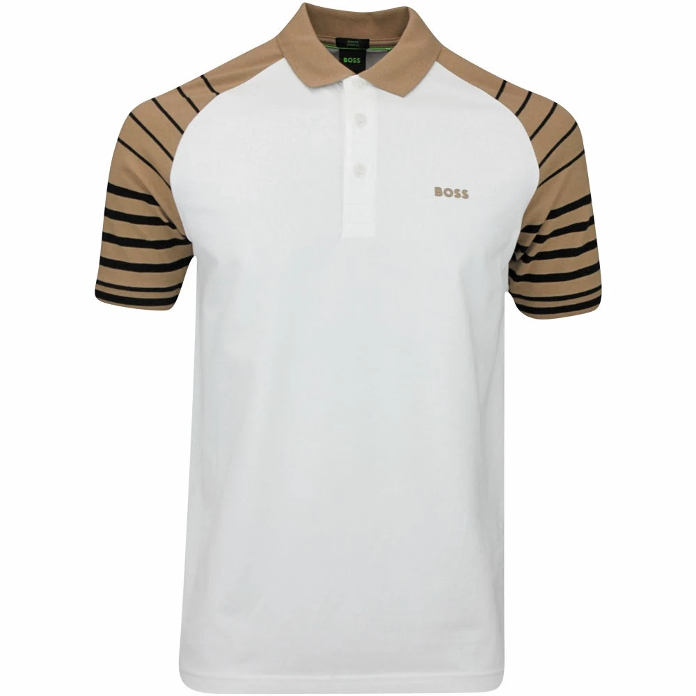 BOSS Golf Shirt - Paule 3 Slim - Training White FA23 3 BOSS Golf Shirt - Paule 3 Slim - Training White FA23