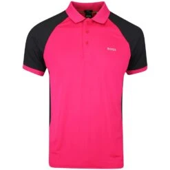 BOSS Golf Shirt - Pauletech Slim - Dark Pink SP23