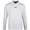 BOSS Golf Shirt - Pirax Gold LS Hybrid - Trianing White PS23 1 BOSS Golf Shirt - Pirax Gold LS Hybrid - Trianing White PS23 -Golf Fashion Shop boss golf shirt pirax gold 50483355 100 e