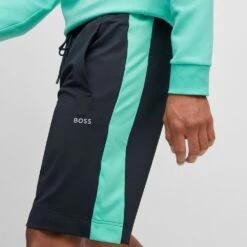 BOSS Golf Shorts - Headlo Active - Dark Navy SP23 14 BOSS Golf Shorts - Headlo Active - Dark Navy SP23 -Golf Fashion Shop boss golf shorts headlo active dark navy sp23 50496587 402 b