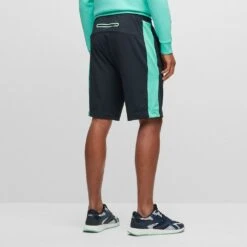 BOSS Golf Shorts - Headlo Active - Dark Navy SP23 13 BOSS Golf Shorts - Headlo Active - Dark Navy SP23 -Golf Fashion Shop boss golf shorts headlo active dark navy sp23 50496587 402 d