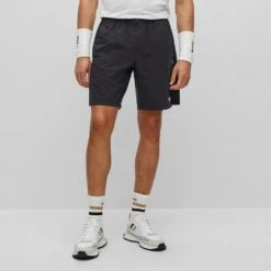 BOSS Golf Shorts - S-B N2 - Black SP23 -Golf Fashion Shop boss golf shorts s b n2 black sp23 50486937 001 d