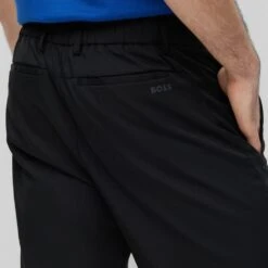 BOSS Golf Shorts - S_Drax Slim - Black FA23 16 BOSS Golf Shorts - S_Drax Slim - Black FA23 -Golf Fashion Shop boss golf shorts s drax slim black sp23 50487535 001 e