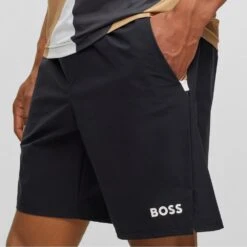 BOSS Golf Shorts - S_Match - Black FA23 14 BOSS Golf Shorts - S_Match - Black FA23 -Golf Fashion Shop boss golf shorts s match black fa23
