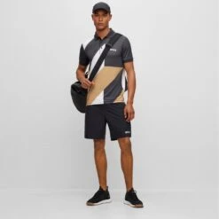 BOSS Golf Shorts - S_Match - Black FA23 15 BOSS Golf Shorts - S_Match - Black FA23 -Golf Fashion Shop boss golf shorts s match black fa23 hbeu50495836 001 300
