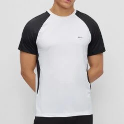 BOSS Golf T-Shirt - Tee Active - Training White SP23 13 BOSS Golf T-Shirt - Tee Active - Training White SP23 -Golf Fashion Shop boss golf t shirt tee active training white sp23 50487648 100 n