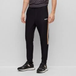 BOSS Golf Trousers - Hicon MB 1 - Black SP23 -Golf Fashion Shop boss golf trousers hicon mb 1 black sp23 50490663 001 e