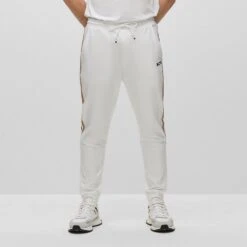 BOSS Golf Trousers - Hicon MB 1 - Training White SP23 -Golf Fashion Shop boss golf trousers hicon mb 1 training white sp23 50490663 100 d