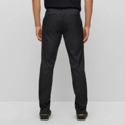 BOSS Golf Trousers - T_Drax Slim - Black PS23 -Golf Fashion Shop boss golf trousers t drax slim fit 50482656 001 b