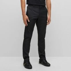 BOSS Golf Trousers - T_Drax Slim - Black PS23 -Golf Fashion Shop boss golf trousers t drax slim fit 50482656 001 c