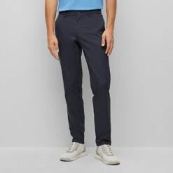 BOSS Golf Trousers - T_Drax Slim - Dark Navy PS23 14 BOSS Golf Trousers - T_Drax Slim - Dark Navy PS23 -Golf Fashion Shop boss golf trousers t drax slim fit 50482656 402 e