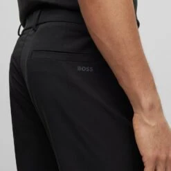 BOSS Golf Trousers - T_Rogan 2 Slim - Black SP23 -Golf Fashion Shop boss golf trousers t rogan 2 slim black sp23 50487561 001 b