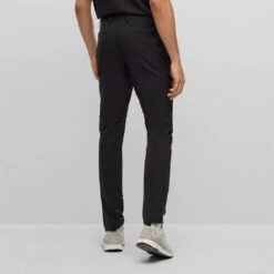 BOSS Golf Trousers - T_Rogan 2 Slim - Black SP23 -Golf Fashion Shop boss golf trousers t rogan 2 slim black sp23 50487561 001 d