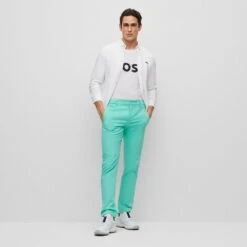 BOSS Golf Trousers - T_Rogan 2 Slim - Cockatoo SP23 -Golf Fashion Shop boss golf trousers t rogan 2 slim cockatoo sp23 50486128 340 n