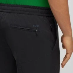 BOSS Golf Trousers - T_Shinobi Jogger - Black SP23 -Golf Fashion Shop boss golf trousers t shinobi jogger black sp23 50487217 001 d