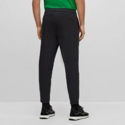 BOSS Golf Trousers - T_Shinobi Jogger - Black SP23 -Golf Fashion Shop boss golf trousers t shinobi jogger black sp23 50487217 001 f
