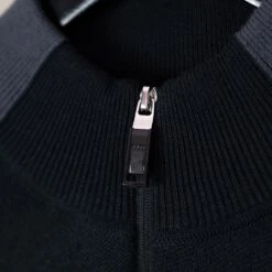 BOSS Golf Jumper - Zirros QZ - Black FA23 13 BOSS Golf Jumper - Zirros QZ - Black FA23 -Golf Fashion Shop boss zirros quarter zip knitwear black 01