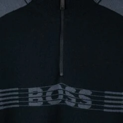 BOSS Golf Jumper - Zirros QZ - Black FA23 14 BOSS Golf Jumper - Zirros QZ - Black FA23 -Golf Fashion Shop boss zirros quarter zip knitwear black 21