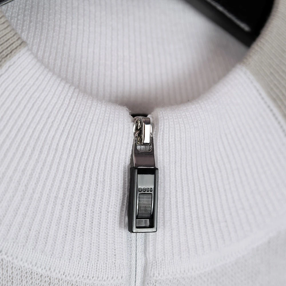 BOSS Golf Jumper - Zirros QZ - Training White FA23 7 BOSS Golf Jumper - Zirros QZ - Training White FA23 - Image 5