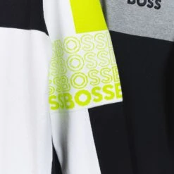 BOSS Golf Jumper - Zolko Pro QZ - Training White SP23 -Golf Fashion Shop boss zolko pro white black lime 2