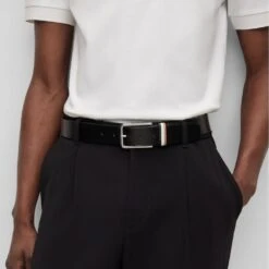 BOSS Golf Belt - Calis Loop Sz35 - Black FA23 -Golf Fashion Shop boss golf belt calis loop sz35 black fa23 50496720 001 3