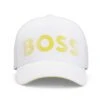 BOSS Golf Cap - Metastripe Logo - Training White FA23 1 BOSS Golf Cap - Metastripe Logo - Training White FA23 -Golf Fashion Shop boss golf cap metastripe logo training white fa23 50495857 100 base