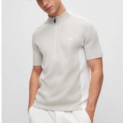 BOSS Golf Jumper - Zinos SS - Light Grey Melange FA23 16 BOSS Golf Jumper - Zinos SS - Light Grey Melange FA23 -Golf Fashion Shop boss golf jumper zinos ss light grey melange fa23 50499053 057 1