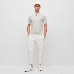 BOSS Golf Jumper - Zinos SS - Light Grey Melange FA23 20 BOSS Golf Jumper - Zinos SS - Light Grey Melange FA23 -Golf Fashion Shop boss golf jumper zinos ss light grey melange fa23 50499053 057 4
