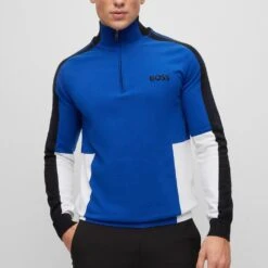 BOSS Golf Jumper - Zolkar Pro - Sodalite Blue FA23 -Golf Fashion Shop boss golf jumper zolkar pro sodalite blue fa23 50493769 438 1