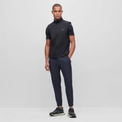 BOSS Golf Trousers - T_Flex Slim - Dark Navy FA23 -Golf Fashion Shop boss golf trousers t flex slim dark navy fa23 50495491 402 2