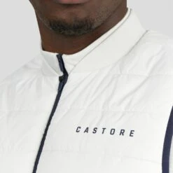 Castore Golf Gilet - Quilted FZ Vest - Stone Grey SS23 -Golf Fashion Shop castore golf gilet quilted fz vest stone grey ss23 cm0772 216 117