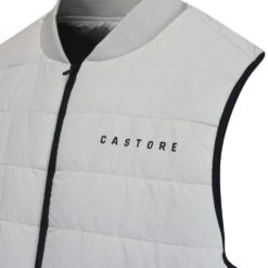 Castore Golf Gilet - Quilted FZ Vest - Stone Grey SS23 -Golf Fashion Shop castore golf gilet quilted fz vest stone grey ss23 cm0772 216 140