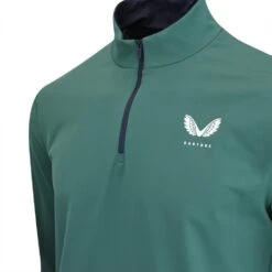 Castore Golf Pullover - Performance QZ - Hunter Green SS23 -Golf Fashion Shop castore golf pullover performance qz hunter green ss23 cma40173 255 144