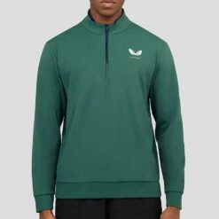 Castore Golf Pullover - Performance QZ - Hunter Green SS23 -Golf Fashion Shop castore golf pullover performance qz hunter green ss23 cma40173 255 a