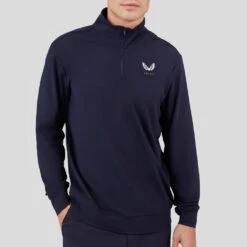 Castore Golf Pullover - Performance QZ - Midnight Navy SS23 16 Castore Golf Pullover - Performance QZ - Midnight Navy SS23 -Golf Fashion Shop castore golf pullover performance qz midnight navy ss23 cma40173 175 11