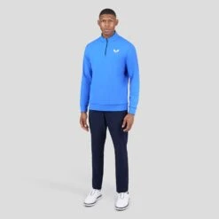 Castore Golf Pullover - Performance QZ - Royal Blue SS23 18 Castore Golf Pullover - Performance QZ - Royal Blue SS23 -Golf Fashion Shop castore golf pullover performance qz royal blue ss23 cma40173 167 32
